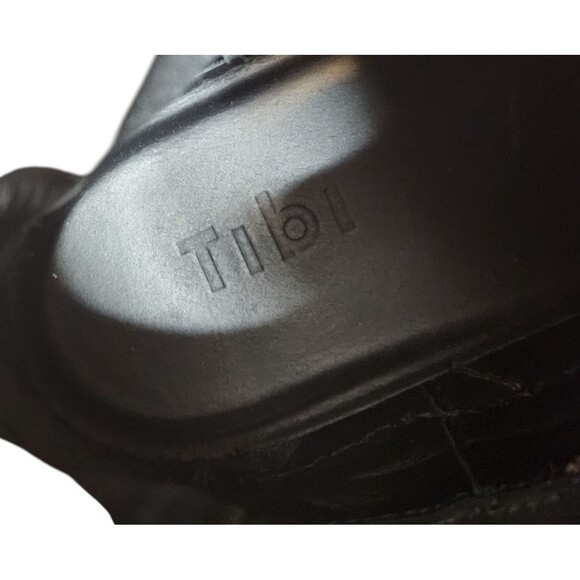 TIBI Boots Womens 9.5-10 Brown Black Diego Chelsea Leather Bootie Shoes Chunky - Picture 10 of 10